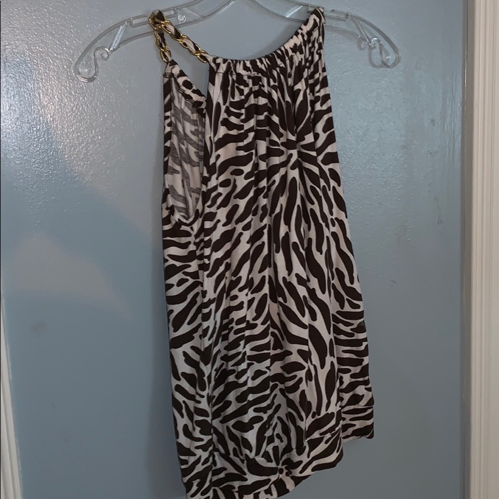 michael kors pattern sleeveless top